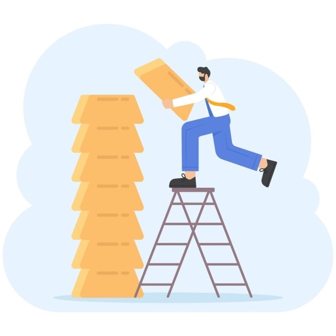 A diagram illustrating the science behind habit stacking.