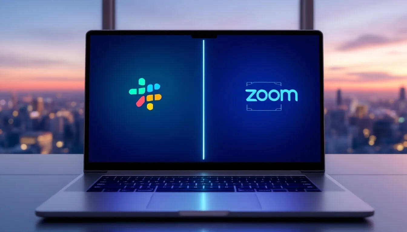 Choosing between Slack and Zoom for team collaboration needs.
