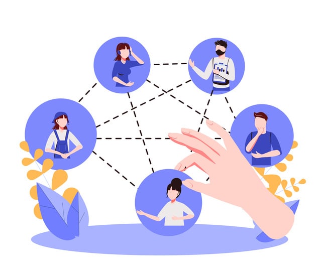 Building team with members selection