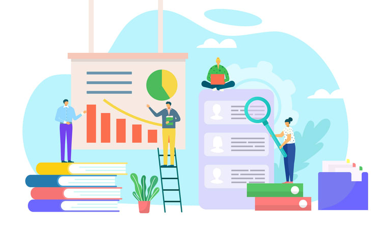 Business people team character in company