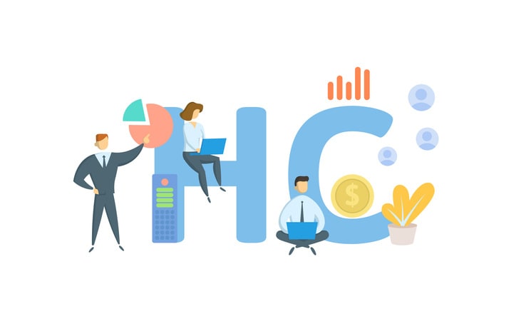 Concept with keywords, people and icons