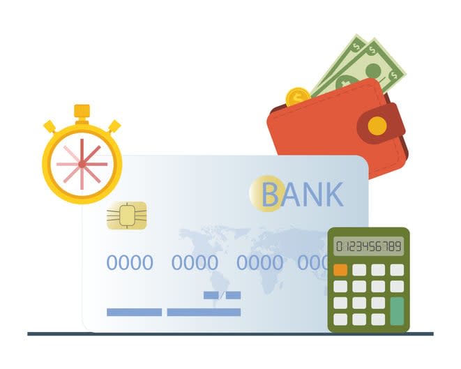 Credit card stock illustration
