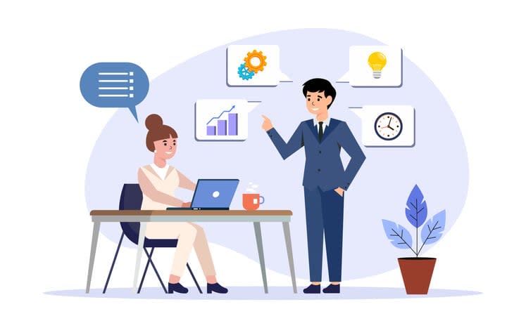 Effective productivity design stock illustration