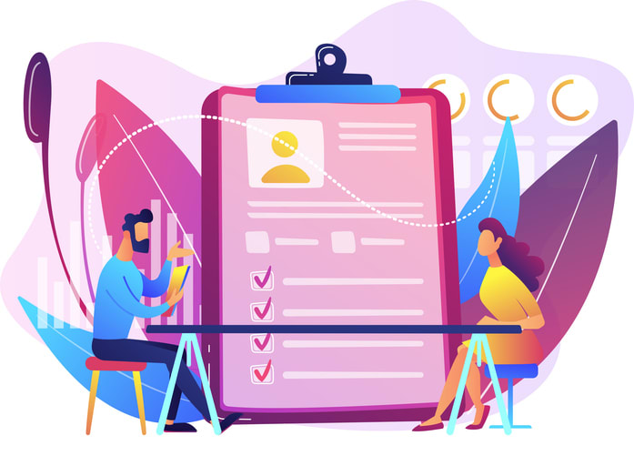 Employee assessment concept vector illustration