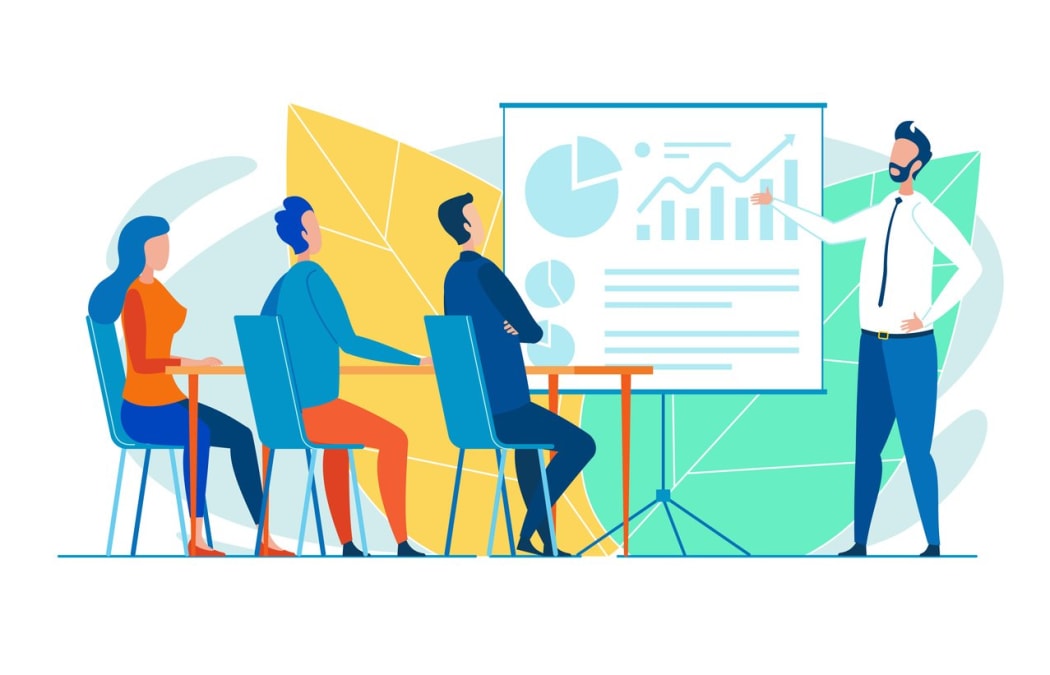 Giving Presentation Within Business Seminar