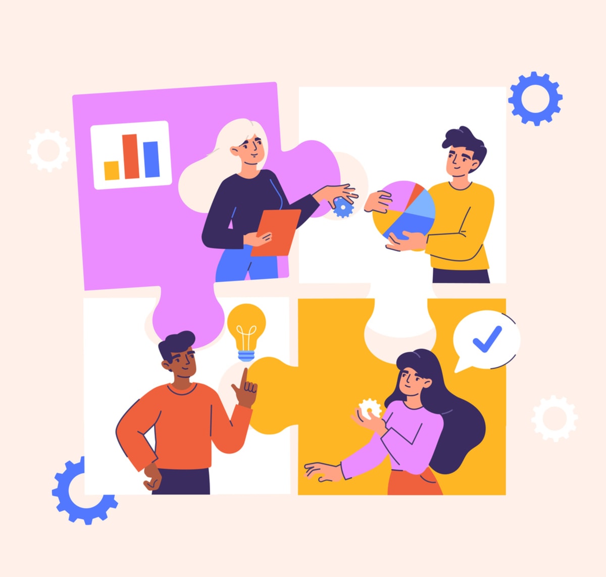 A group of remote team members engaged in virtual team building activities.