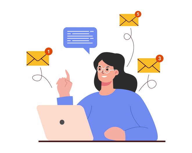 mail marketing stock illustration