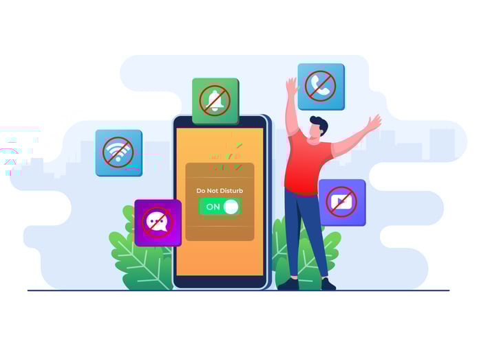 Male character enjoy peace