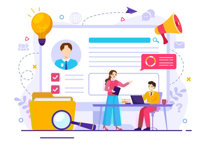 Managing Company Employee for Marketing Materials