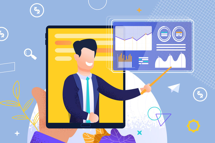 Men Hand is Holding Tablet