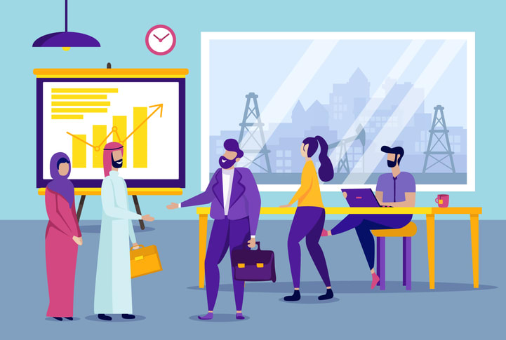 Multinational Business Partners in Office