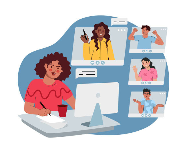 Online remote video conference call