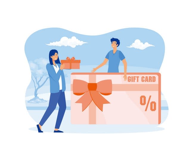 People Using Coupon for Buying Presents and Goods