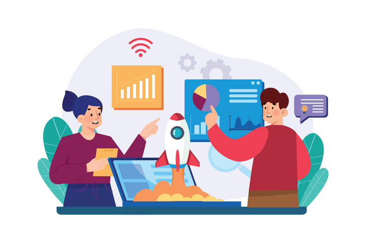 Start-up Technology stock illustration