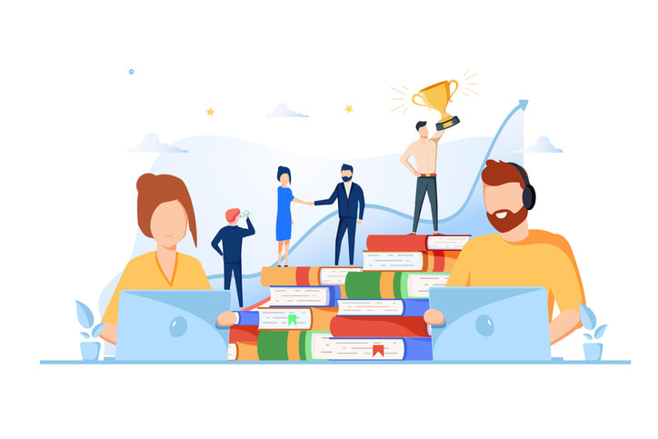 Vector creative illustration of business graphics